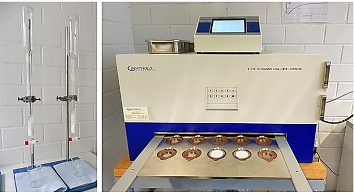 S&auml;ulen zur Sr-90-Aufarbeitung 