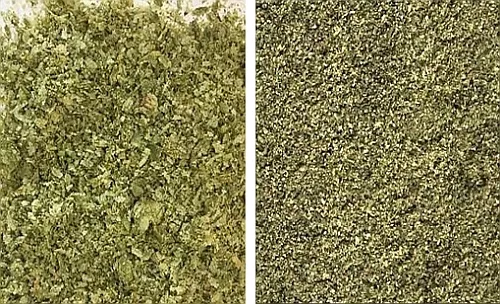 Cannabis homogenisiert