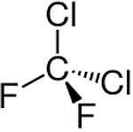 Strukturformel Dichlordifluormethan